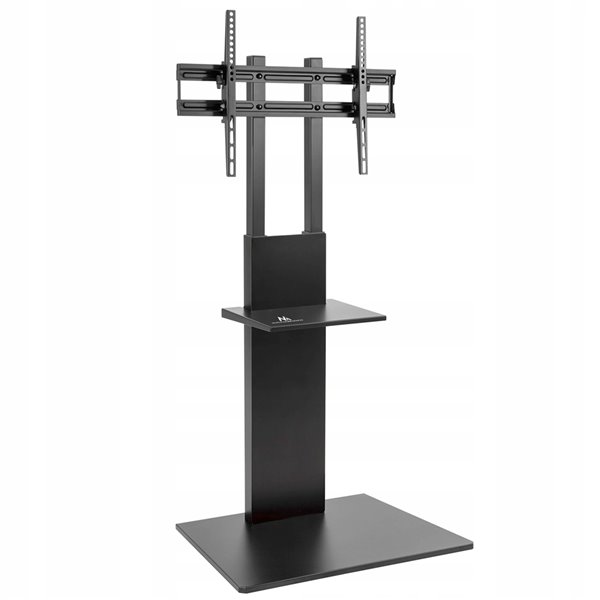 TygerClaw TV Floor Stand with Equipment Shelf - 63.7-in - Black