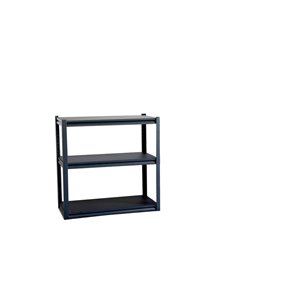 Unité de rangement à 3 tablettes de TygerClaw, 25,4 po x 35,4 po, noir