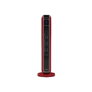 Chaufferette tour en céramique Ecohouzng avec télécommande, 28,7 po, rouge