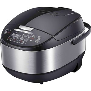 Ecohouzng 5-L Multi Function Cooker - 13.8-in - Black/Stainless Steel