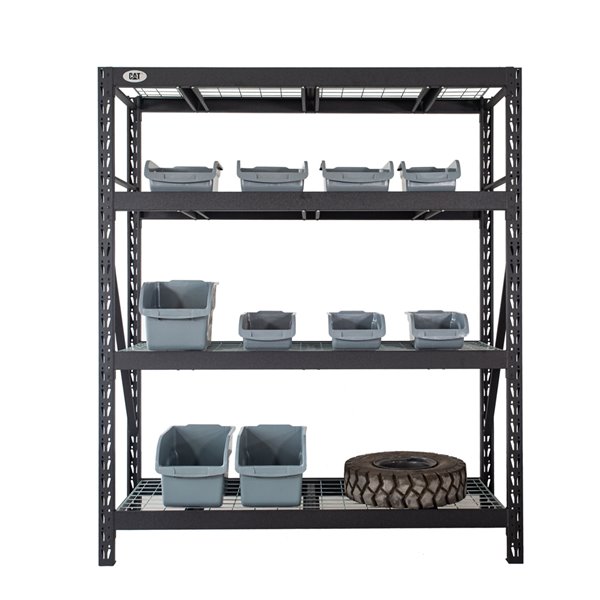CAT Industrial Shelving 772472S4WR with 4 Shelves- 72-in x 77-in