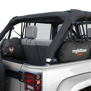 Rightline Gear Side Black Storage Bags for Wrangler Jeep JK - 20-in x 6-in x 10-in