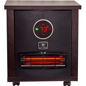 Heat Storm Logan Portable Infrared Quartz Heater - Remote Control and Built in Thermostat