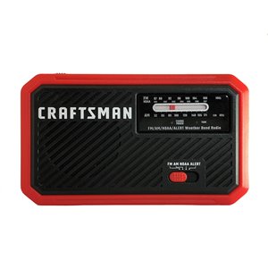 Radio météo AM/FM Rechargeable Craftsman