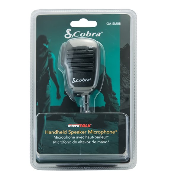 Cobra FRS/GMRS Handheld Speaker Microphone for 2-Way Radio/Walkie Talkie