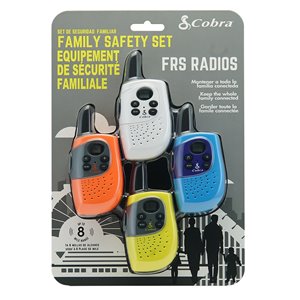 Radio bidirectionnelle/émetteur-récepteur Cobra Family, 12 km, 4/pqt