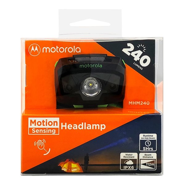 Motorola 240-Lumen LED Headlamp (Battery Included)