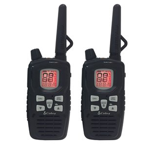 Cobra MicroTALK 22-Channel FRS/GMRS 2-Way Radio/Walkie Talkie - 65 Km - 2-Pcs
