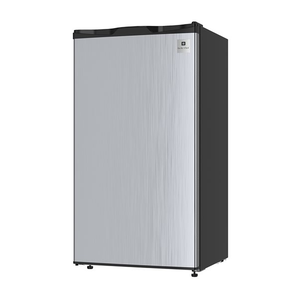 Arctic Chef 3.2 cu ft Freestanding Mini Fridge with Freezer Compartment - Stainless Steel