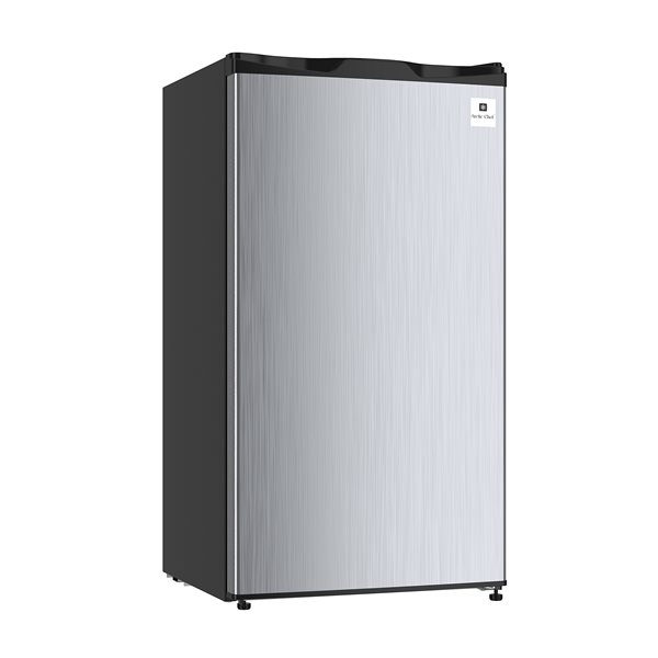 Arctic Chef 3.2 cu ft Freestanding Mini Fridge with Freezer Compartment - Stainless Steel