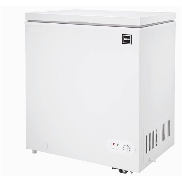 RCA 5.1 cu ft Manuel Defrost Compact Chest Freezer - Energy Star Certified - White