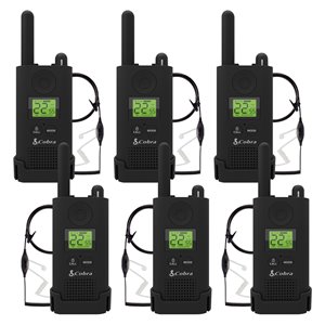 Cobra MicroTALK 22-Channel FRS/GMRS 2-Way Radios with Headsets - 37 Km - 6-Pk