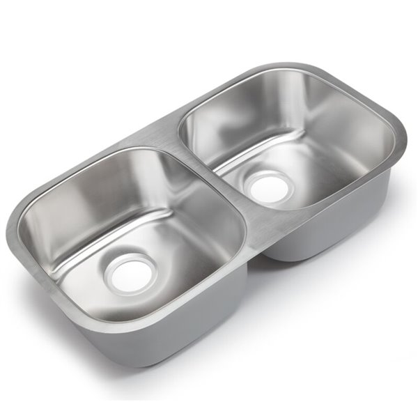 Hahn Classic Chef Undermount Kitchen Sink Double Equal Bowl 32in