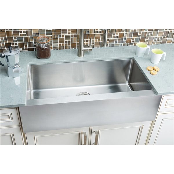 Hahn Farmhouse Rectangular Kitchen Sink Single Bowl 36in