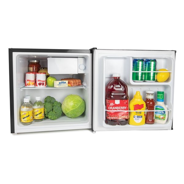 Igloo Classic Compact Single Door Refrigerator Black 1.6pi cu