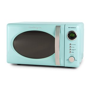 Nostalgia Retro 700-Watt Countertop Microwave Oven - Aqua - 0.7-cu ft