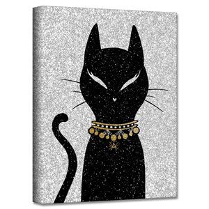 Ready2HangArt 'Glamoween Kitty II' décoration murale, 20 po x 20 po