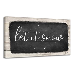 Ready2HangArt 'Let it Snow' Canvas Wall Art - 18-in x 36-in
