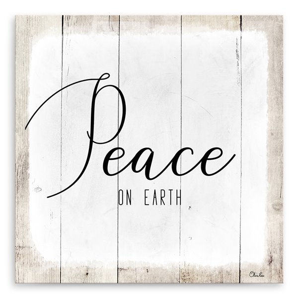 Ready2HangArt 'Peace on Earth II'  décoration murale , 20 po x 20 po