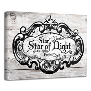 Ready2HangArt 'Star of Wonder' Holiday Canvas Wall Art - 12-in x 16-in