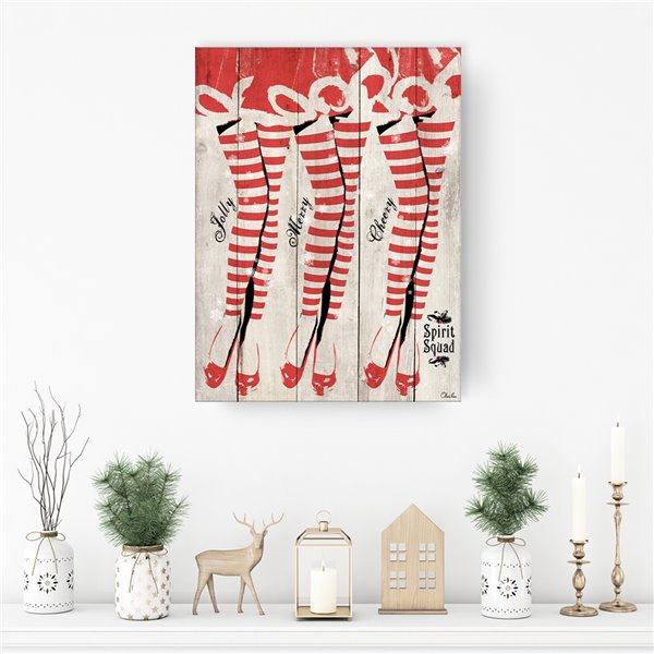 Ready2HangArt 'Spirit Squad' Holiday Canvas Wall Art - 30-in x 20-in