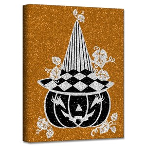 Ready2HangArt 'Glamoween Pumpkin IV' décoration murale, 20 po x 20 po