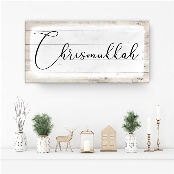Ready2HangArt 'Chrismukkah' Hanukkah Canvas Wall Art