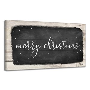 Ready2HangArt 'Merry Christmas I' Canvas Wall Art - 18-in x 36-in
