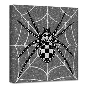 Ready2HangArt 'Glamoween Spider II' décoration murale, 12 po x 12 po
