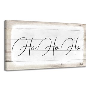 Ready2HangArt 'Ho-Ho-Ho' Holiday Canvas Wall Art - 12-in x 24-in