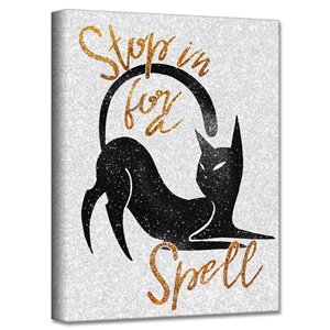 Ready2HangArt 'Glamoween Kitty III' décoration murale, 12 po x 12 po