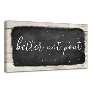 Ready2HangArt 'Better Not Pout' Canvas Wall Art - 8-in x 16-in