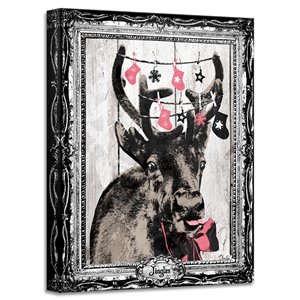 Ready2HangArt 'Jingles' Holiday Canvas Wall Art - 30-in x 20-in