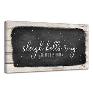 Ready2HangArt 'Sleigh Bells' Canvas Wall Art - 8-in x 16-in