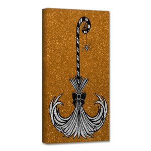 Ready2HangArt 'Glam Broomstick II' décoration murale, 12 po x 12 po
