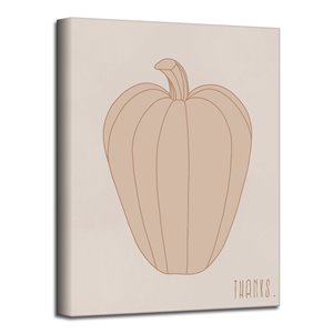 Ready2HangArt 'Minimal Pumpkin I' Fall Harvest Wall Art - 40-in