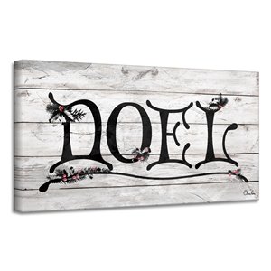 Ready2HangArt 'Noel' Holiday Canvas Wall Art - 8-in x 16-in