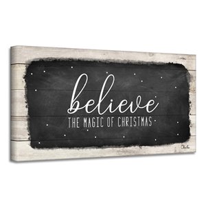 Ready2HangArt 'Believe I' décoration murale , 12 po x 24 po