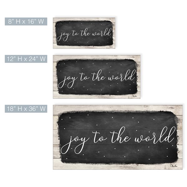 Ready2HangArt 'Joy to the World' Canvas Wall Art - 12-in x 24-in