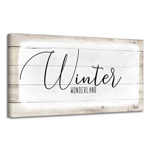 Ready2HangArt 'Winter Wonderland' Holiday Canvas Wall Art - 8-in x 16-in