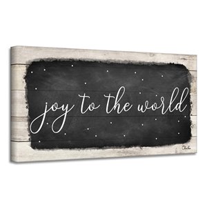 Ready2HangArt 'Joy to the World' Canvas Wall Art - 18-in x 36-in