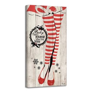 Ready2HangArt 'Snow Place' Holiday Canvas Wall Art - 16-in x 8-in