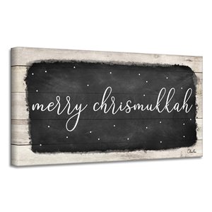 Ready2HangArt 'Merry Chrismukkah' Hanukkah décoration murale