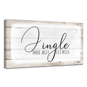 Ready2HangArt 'Jingle' Holiday Canvas Wall Art - 18-in x 36-in