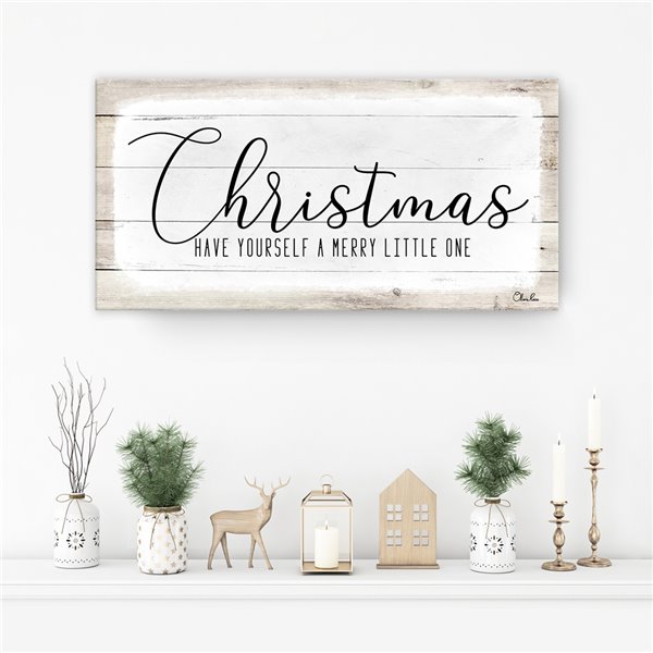 Ready2HangArt 'Be Merry' Canvas Wall Art - 8-in x 16-in VMTQ264