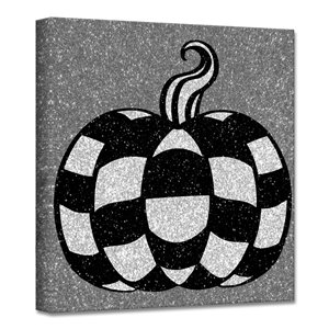 Ready2HangArt 'Glamoween Pumpkin III' décoration murale, 12 po x 12 po