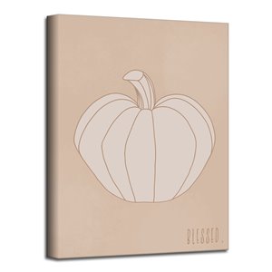 Ready2HangArt 'Minimal Pumpkin II' décoration murale , 40 po