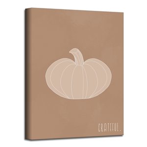 Ready2HangArt 'Minimal Pumpkin III' décoration murale , 16 po