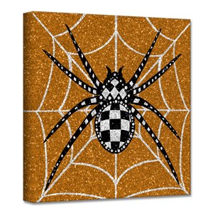 Ready2HangArt 'Glamoween Spider I' décoration murale, 20 po x 20 po