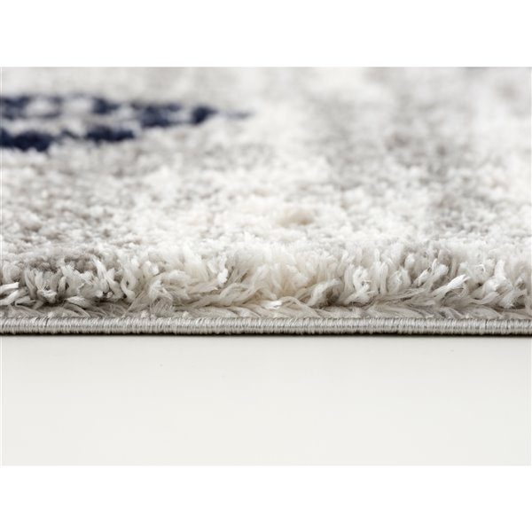 Rug Branch Contemporary Moroccan Shag Grey Blue Indoor Area Rug - 8x10